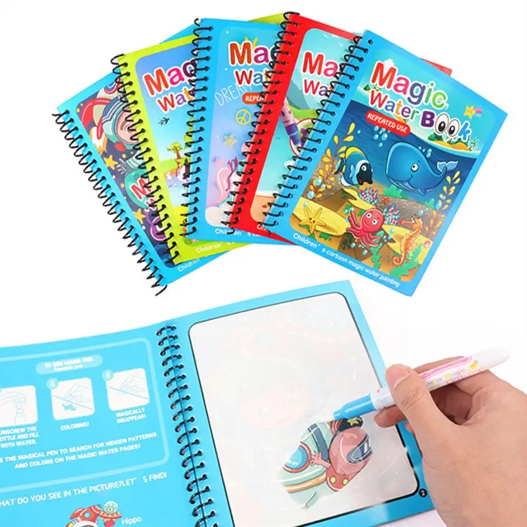 Combo Of 4- Magic Water Book- Mix Variety image 2