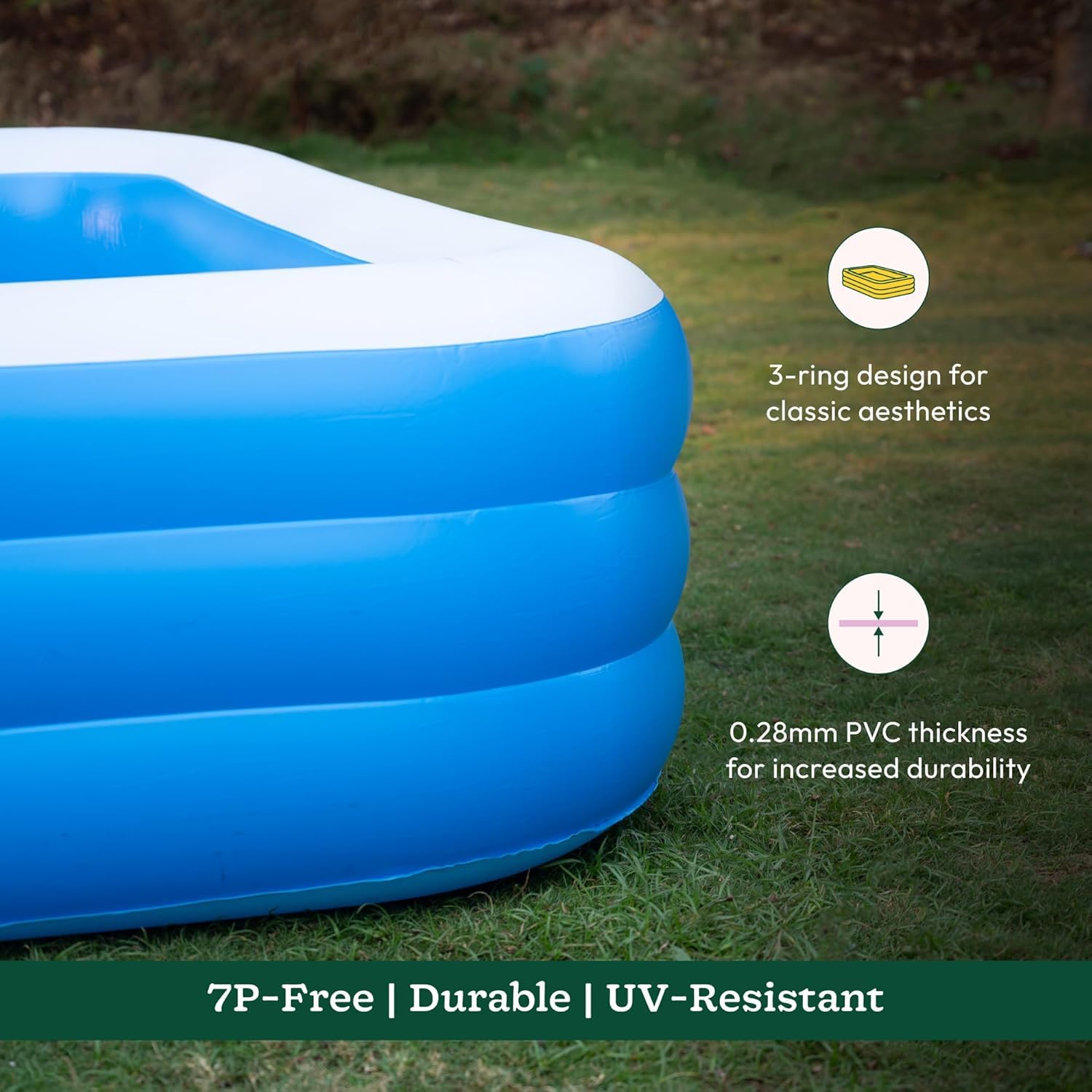 Inflatable Rectangular Pool (10 Feet) image 3