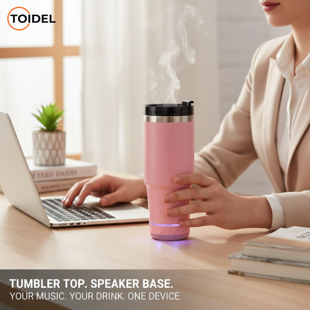 Premium Tumbler With Bluetooth Speaker image 1